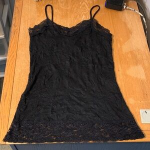 Chic Black Large Lace Camisole for Women From Wet Seal